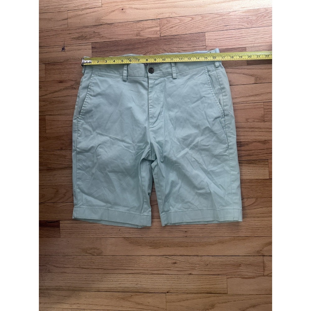 Brooks Brothers Men's Olive Chinos Shorts Extended Waistband Size 34x10